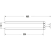 Duravit Starck T Handdoekhouder - 2 stangen - 46.5cm - draaibaar - chroom SW297095