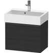 Duravit D-Neo wastafelonderkast 58.4x44x37.2cm 1 lade met softclose Eiken (zwart) Mat SW640516