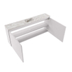 MONDIAZ TURE-DLUX 120cm toiletmeubel Cale. EDEN wastafel Glace positie midden. Zonder kraangat. SW1103185