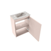 MONDIAZ TURE-DLUX 40cm toiletmeubel Rosee. EDEN wastafel Glace positie midden. Zonder kraangat. SW1103459