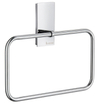 Smedbo Pool Handdoekring - 20x12cm - rechthoek - chroom SW13339