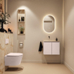 MONDIAZ TURE-DLUX 60cm toiletmeubel Rosee. EDEN wastafel Frappe positie links. Zonder kraangat. SW1102935