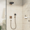Hansgrohe Duoturn E inbouwkraan voor 2 functies brushed bronze OUTLETSTORE STORE34940