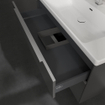 Villeroy & Boch Subway 3.0 wastafelonderkast 97.3x57.9cm 2 lades Graphite SW641586