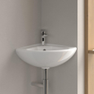 Villeroy & Boch Omnia Compact hoekfontein 55x45cm wit 0120241