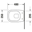 Duravit D-code wandcloset verkort 48cm met spoelrand diepspoel wit 0315126