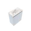 MONDIAZ TURE-DLUX 40cm toiletmeubel Clay. EDEN wastafel Frappe positie links. Zonder kraangat. SW1102691