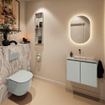 MONDIAZ TURE-DLUX 60cm toiletmeubel Greey. EDEN wastafel Glace positie midden. Zonder kraangat. SW1103277