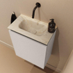 MONDIAZ TURE-DLUX 40cm toiletmeubel Linen. EDEN wastafel Ostra positie midden. Zonder kraangat. SW1104897