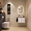 MONDIAZ TURE-DLUX 60cm toiletmeubel Rosee. EDEN wastafel Lava positie links. Met 1 kraangat. SW1103987
