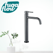 FugaFlow Eccelente Sobrado Badkamer Slim Wastafelkraan - 32.6cm - verhoogd - opbouw - gunmetal PVD SW1123318