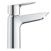 GROHE Bauedge waterbesparende wastafelkraan M-Size met trekwaste chroom SW536475