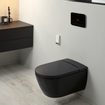 Villeroy & Boch Viclean I200 Douche WC - spoelrandloos - directflush - CeramicPlus - Pure black (mat zwart) SW917919