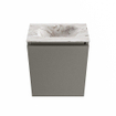 MONDIAZ TURE-DLUX 40cm toiletmeubel Smoke. EDEN wastafel Glace positie midden. Zonder kraangat. SW1103527