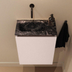 MONDIAZ TURE-DLUX 40cm toiletmeubel Rosee. EDEN wastafel Lava positie links. Zonder kraangat. SW1103966
