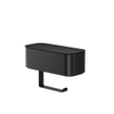 Tiger 2-Store Toiletrolhouder met opbergbakje Zwart SW916679