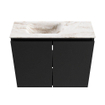 MONDIAZ TURE-DLUX 60cm toiletmeubel Urban. EDEN wastafel Frappe positie links. Met 1 kraangat. SW1102637