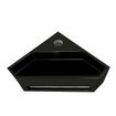 Wiesbaden Julia hoekfontein Solid surface 35 x 35 x 16 cm mat zwart SW641778