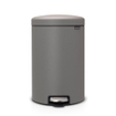 Brabantia NewIcon Pedaalemmer - 20 liter - kunststof binnenemmer - mineral concrete grey SW1117474