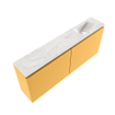 MONDIAZ TURE-DLUX 120cm toiletmeubel Ocher. EDEN wastafel Ostra positie rechts. Zonder kraangat. SW1104931