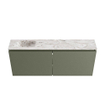 MONDIAZ TURE-DLUX 120cm toiletmeubel Army. EDEN wastafel Glace positie links. Zonder kraangat. SW1103160
