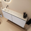 MONDIAZ TURE-DLUX 120cm toiletmeubel Cale. EDEN wastafel Ostra positie links. Zonder kraangat. SW1104769