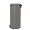 Brabantia NewIcon Pedaalemmer - 30 liter - kunststof binnenemmer - mineral concrete grey SW1117492