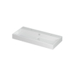 INK Unlimited wastafel - 100x45x11cm - 1 wasbak - 2 kraangaten - porselein wit glans SB0202081