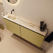MONDIAZ TURE-DLUX 120cm toiletmeubel Oro. EDEN wastafel Frappe positie links. Zonder kraangat. SW1102897
