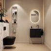 MONDIAZ TURE-DLUX 60cm toiletmeubel Urban. EDEN wastafel Glace positie midden. Met 1 kraangat. SW1103130