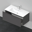 Duravit D-Neo wastafelonderkast 101x44x46.2cm 1 lade Grafiet Mat SW641150