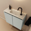 MONDIAZ TURE-DLUX 60cm toiletmeubel Greey. EDEN wastafel Ostra positie midden. Met 1 kraangat. SW1104868