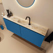 MONDIAZ TURE-DLUX 120cm toiletmeubel Jeans. EDEN wastafel Frappe positie midden. Met 1 kraangat. SW1102847