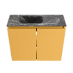 MONDIAZ TURE-DLUX 60cm toiletmeubel Ocher. EDEN wastafel Lava positie links. Zonder kraangat. SW1103875