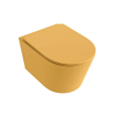 MONDIAZ LAVIE wandclosetpack - 36x53cm - diepspoel - rimless - Ocher (geel) - softclose - quick-release - toiletzitting - Ocher (geel) SW1208676