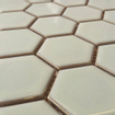 The Mosaic Factory Barcelona mozaïektegel - 28.2x32.1cm - wandtegel - Zeshoek/Hexagon - Porselein Light Green Edge Glans SW104825