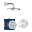 GROHE Grohtherm Perfect Regendoucheset - hoofdddouche 21cm - 1 functies - rond afbouwdeel - chroom SW236920