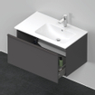 Duravit D-Neo wastafelonderkast 81x44x46.2cm 1 lade Grafiet Mat SW640815