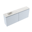 MONDIAZ TURE-DLUX 120cm toiletmeubel Clay. EDEN wastafel Ostra positie links. Zonder kraangat. SW1104821