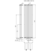 Plieger Siena designradiator verticaal dubbel 1800x462mm 1564W wit 7253144