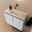 MONDIAZ TURE-DLUX 60cm toiletmeubel Clay. EDEN wastafel Ostra positie midden. Zonder kraangat. SW1104755