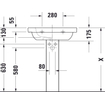 Duravit D-code wastafel 65x48cm 1 kraangat met overloop wit 0295855
