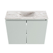 MONDIAZ TURE-DLUX 60cm toiletmeubel Greey. EDEN wastafel Glace positie midden. Met 1 kraangat. SW1103279