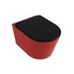 MONDIAZ LAVIE wandclosetpack - 36x53cm - diepspoel - rimless - Fire (rood) - softclose - quick-release - toiletzitting - Urban (zwart) SW1208741