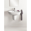 Villeroy en Boch O.novo wastafel 60x49cm met overloop 1 kraangat ceramic+ wit 0124127