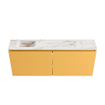 MONDIAZ TURE-DLUX 120cm toiletmeubel Ocher. EDEN wastafel Frappe positie links. Met 1 kraangat. SW1102898