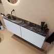 MONDIAZ TURE-DLUX 120cm toiletmeubel Clay. EDEN wastafel Lava positie links. Zonder kraangat. SW1103719