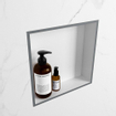 MONDIAZ EASY Nis - 29.5x29.5cm - geschikt voor in- of opbouw - 1 vak - kleur Plata | Talc SW1017073