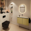 MONDIAZ TURE-DLUX 80cm toiletmeubel Oro. EDEN wastafel Ostra positie midden. Zonder kraangat. SW1104961