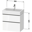 Duravit D-Neo wastafelonderkast 68.4x62.5x44.2cm 1 lade Natuur eiken Mat SW641223